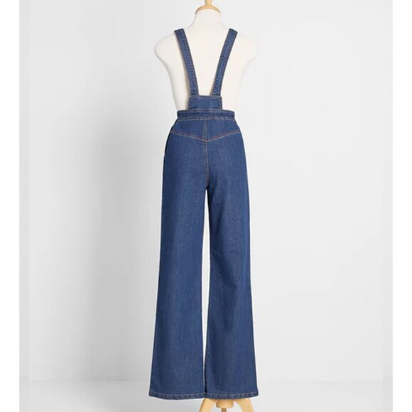 Rainbow With Me Overalls ModCloth Rare Sold Out Small Size 2 - Picture 4 of 5